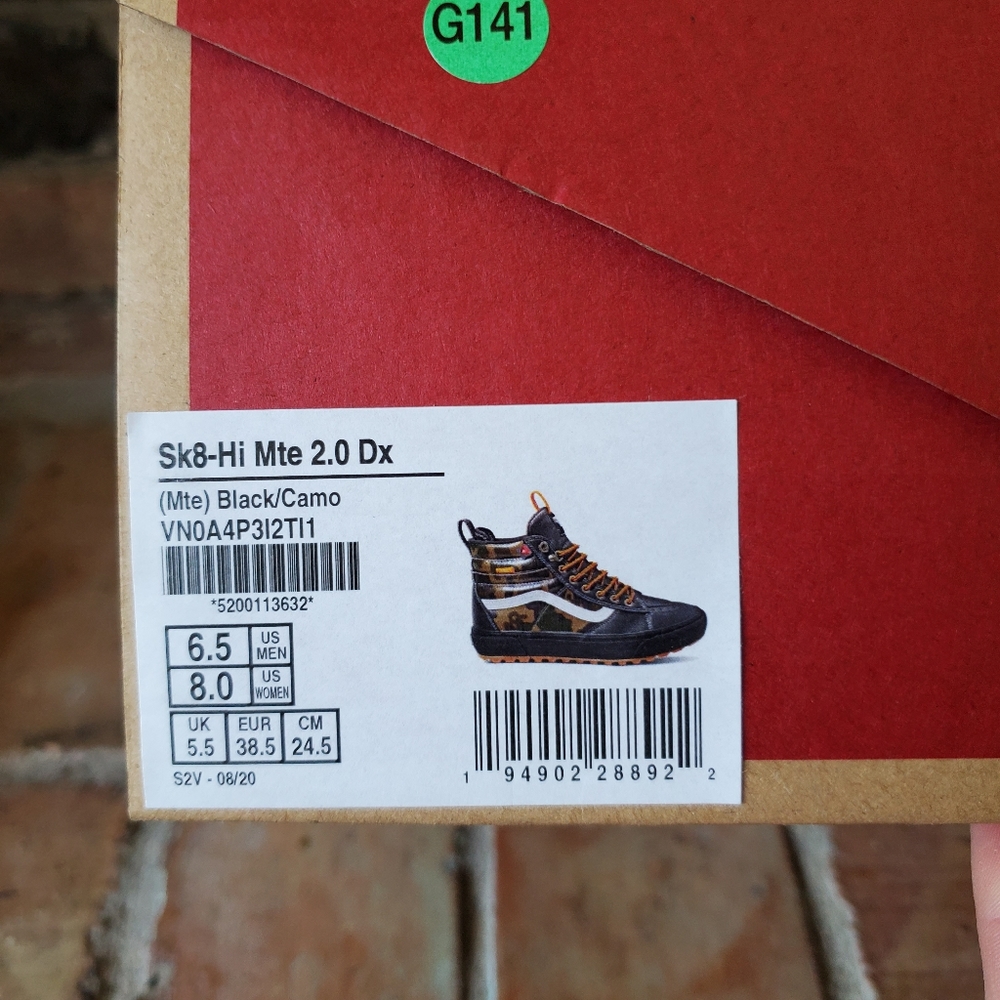 Vans Black and Camouflage High-Top Sneakers - Picture 11 of 12
